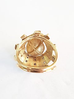 Luigi Quaglia 1980s 18 Karat Yellow Gold Natural Pearl Ring, Unique Piece