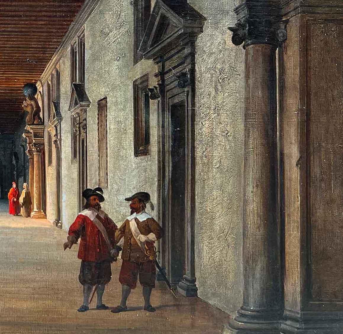 La loupe du palais des Doges à Venise  - École italienne Painting par Luigi Querena