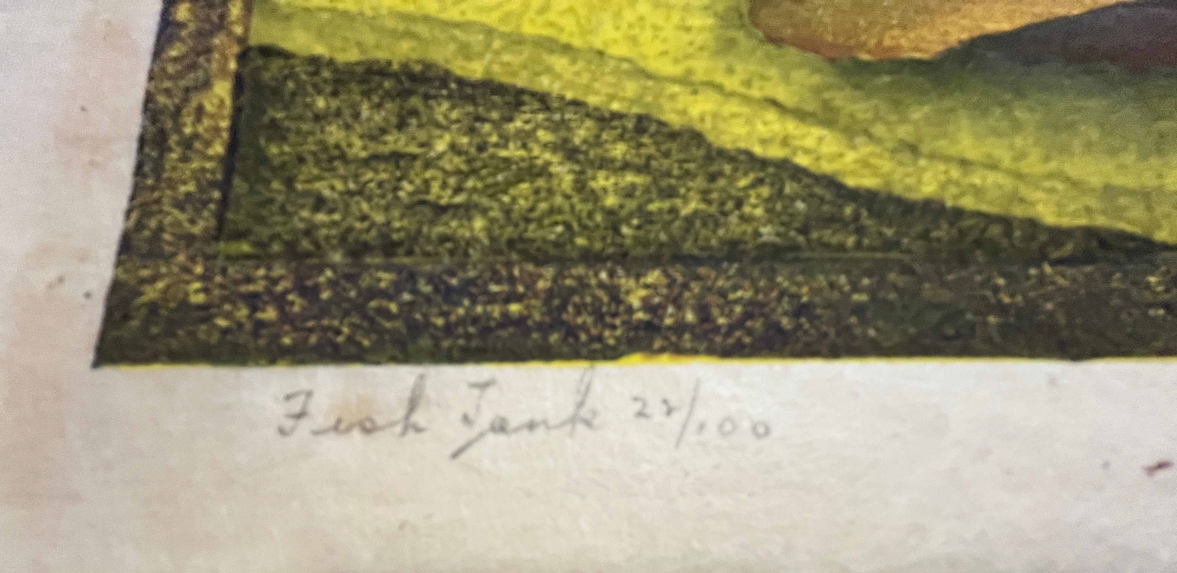 Color woodcut on Japan paper.  Signed by the artist in ink, lower right.  Titled and numbered 22/100 in pencil, lower left. 

Strong, vibrant colors; a richly-inked impression.

Catalogue raisonne reference: Williams 16.