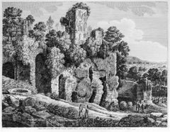 Antique Avanzi delle rovine della Villa... - Etching by L. Rossini - 1826