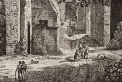 Frontal View  of the Maritime Theater at Hadrian's Villa near Rome, Italy