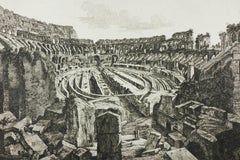 Interior of the Colosseum in Rome, excavated in 1813 and reconstructed in 1814