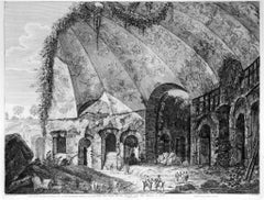 Tempio detto Canopo del Dio Serapide.... - Etching by Luigi Rossini - 1824