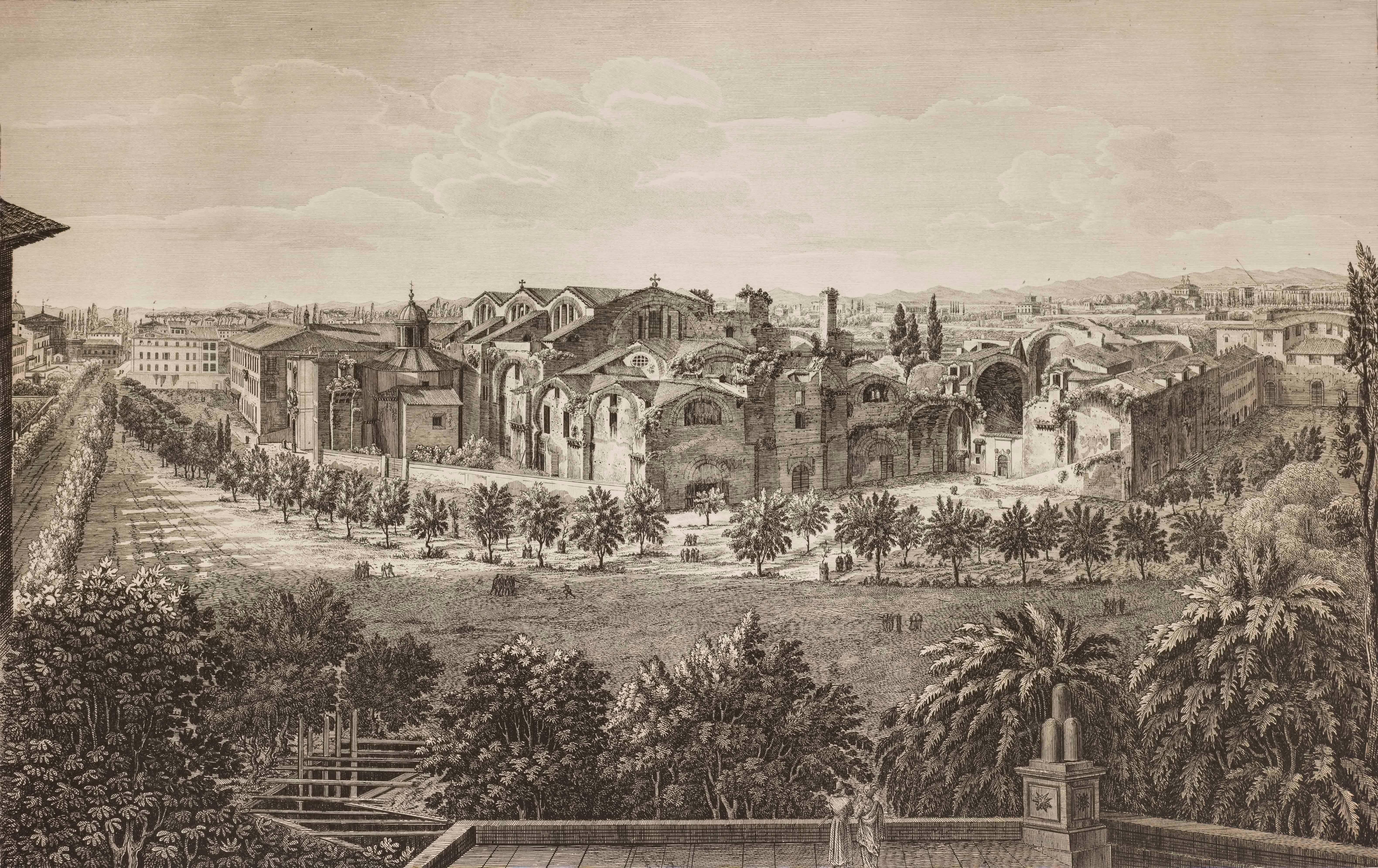 The Viminal Hill, Rome - Print by Luigi Rossini