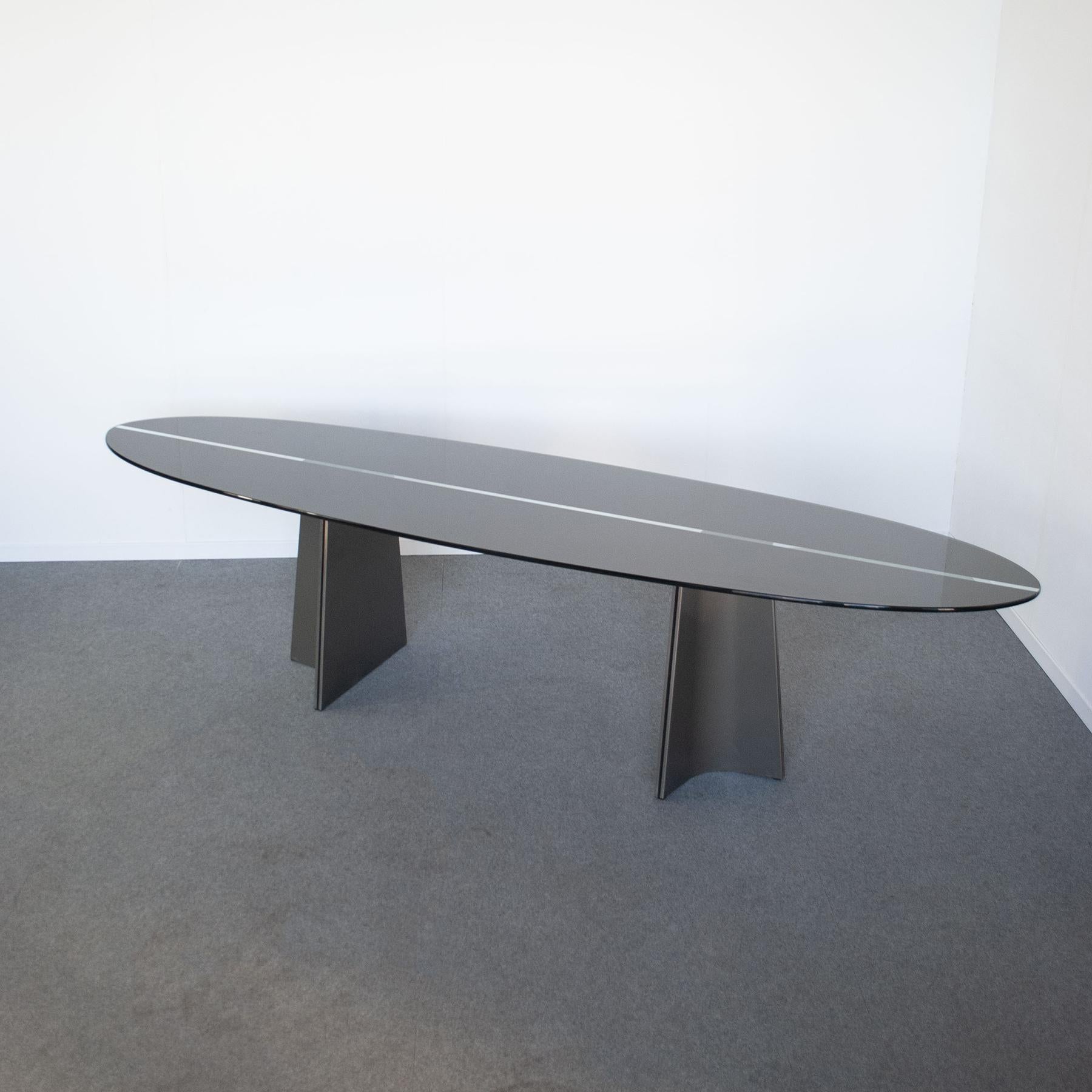 Aluminum Luigi Saccardo Table Oversize Model Ufo for Arrmet from 1972