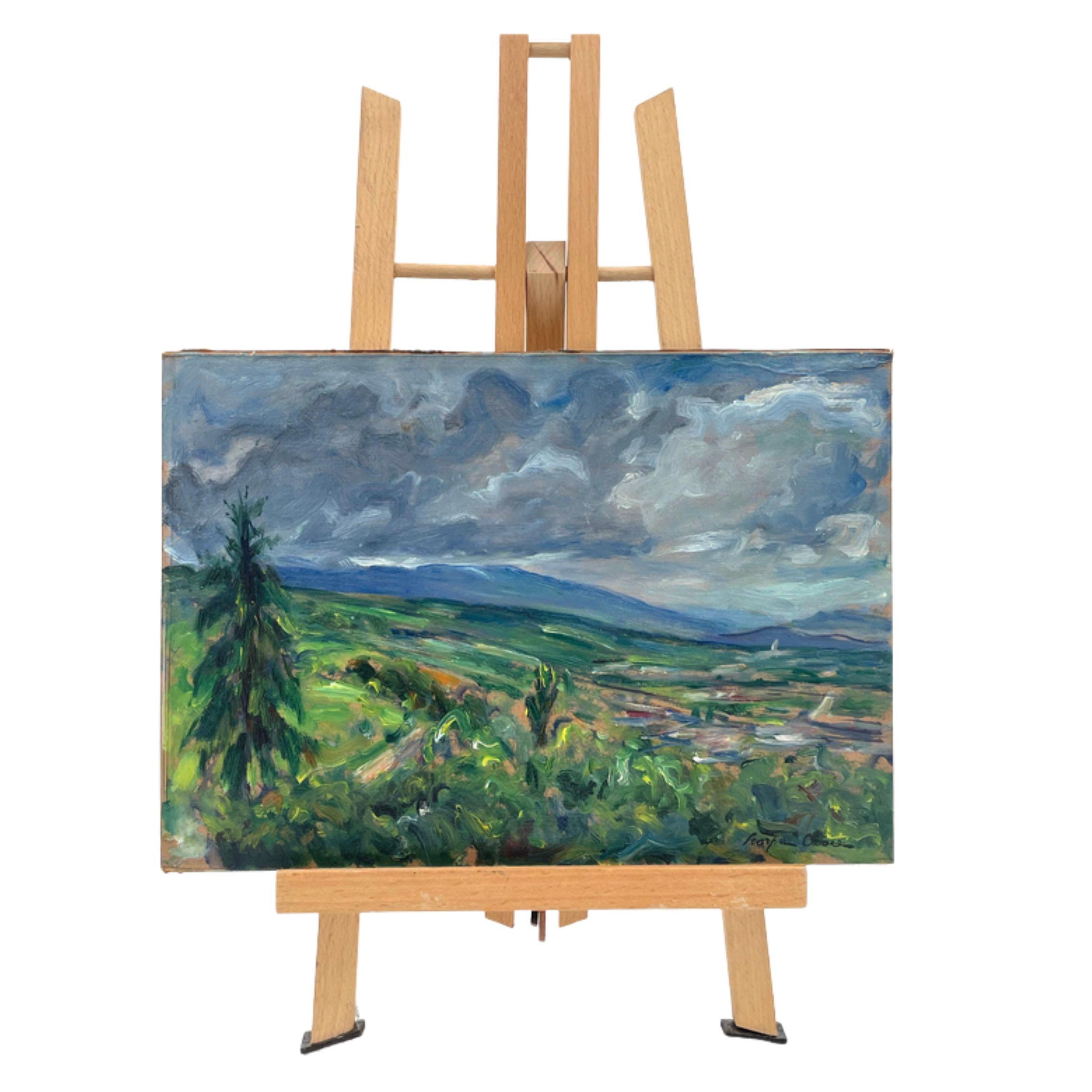 Paire de peintures à l'huile 