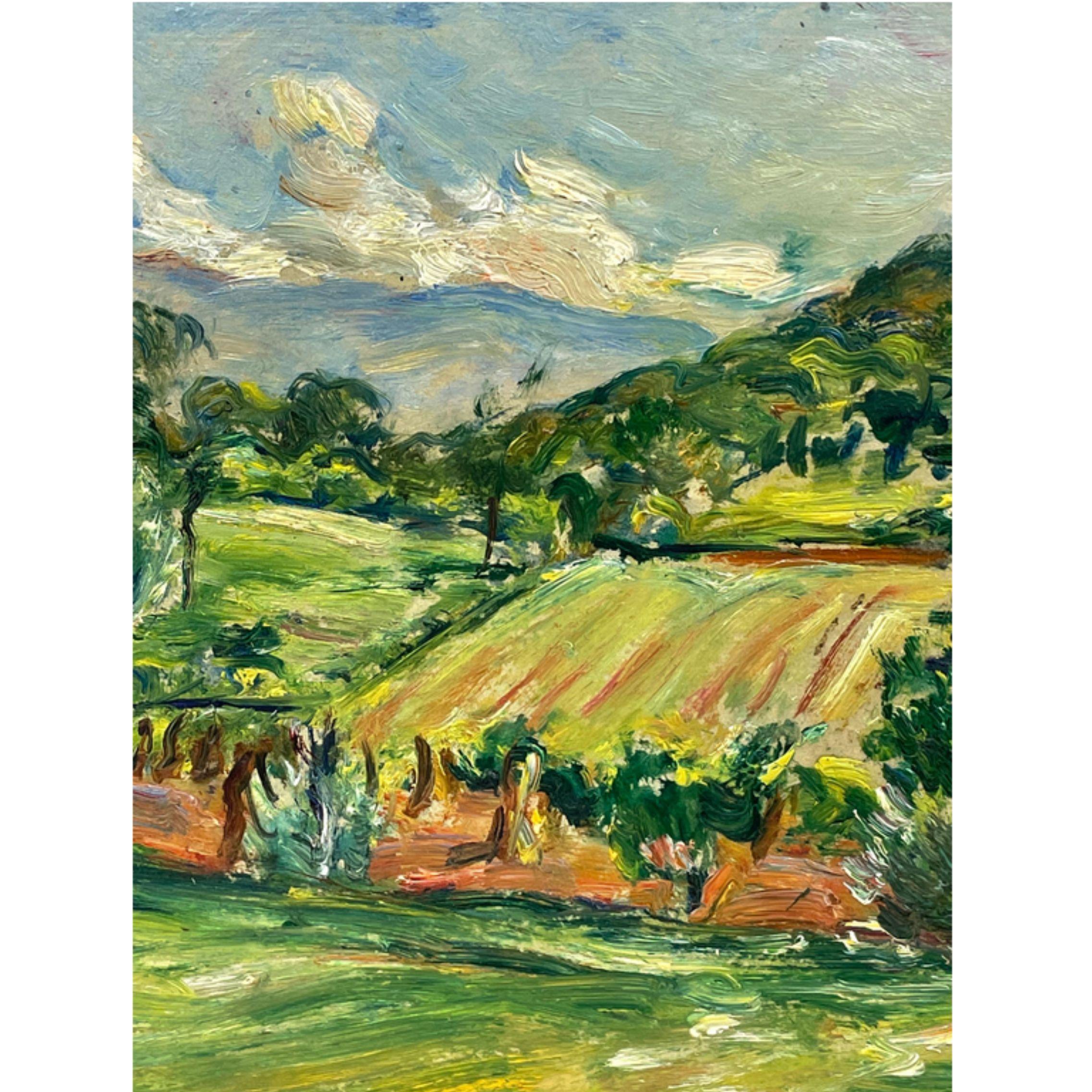 Paire de peintures à l'huile 
