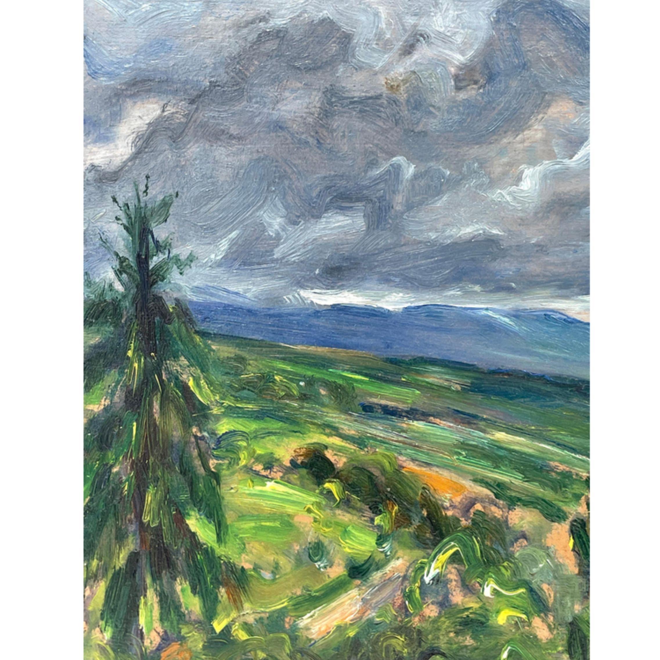 Paire de peintures à l'huile 