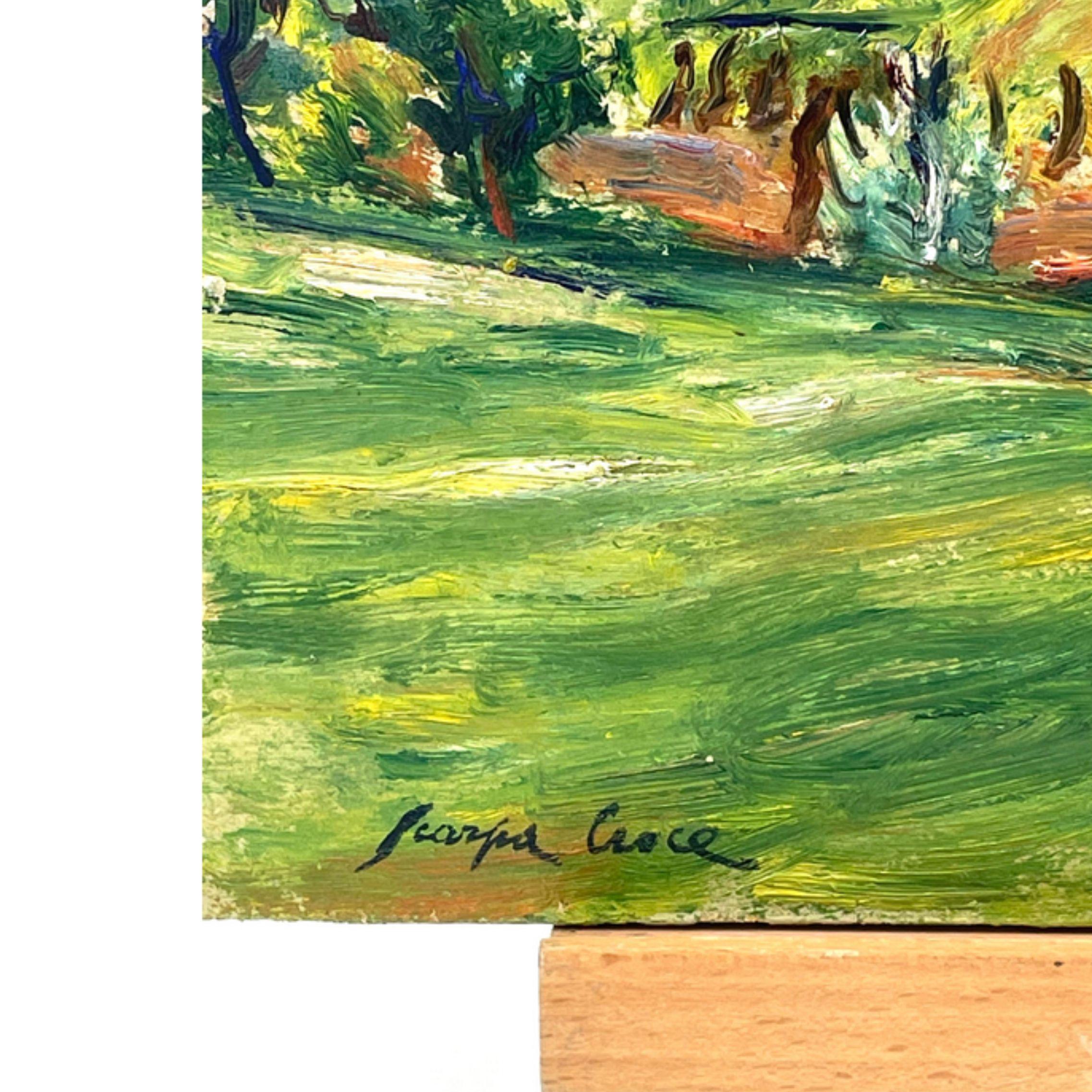 Paire de peintures à l'huile 