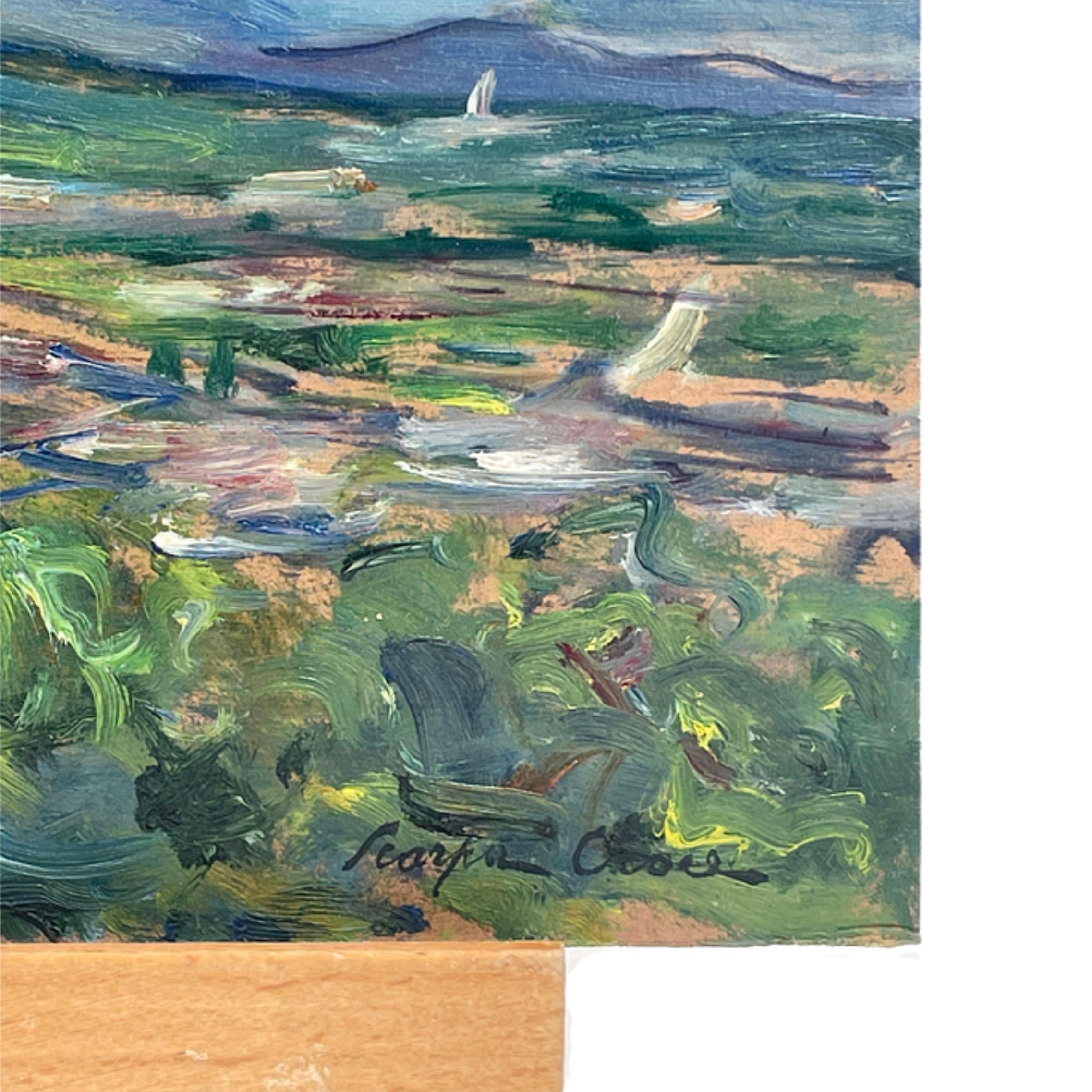 Paire de peintures à l'huile 
