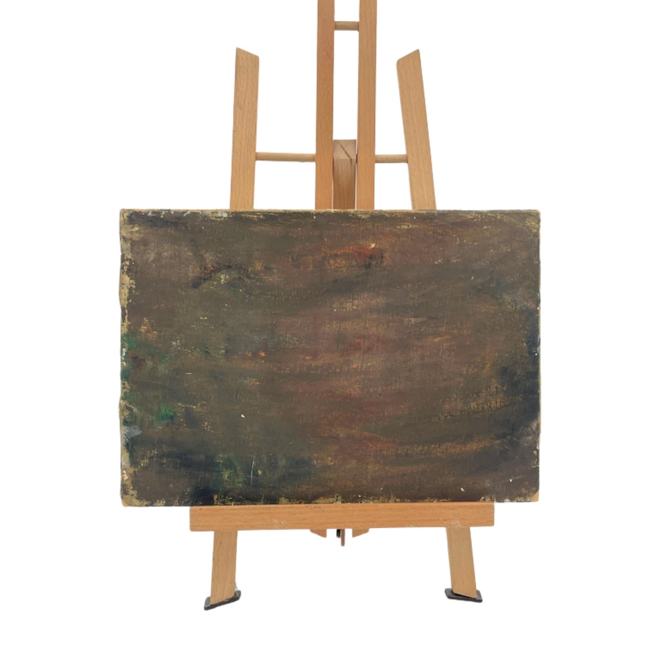 Paire de peintures à l'huile 