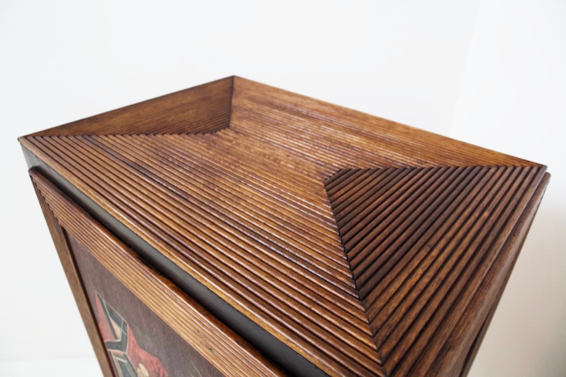 Luigi Scremin Amazing Wooden Cabinet 'Attr.' 2