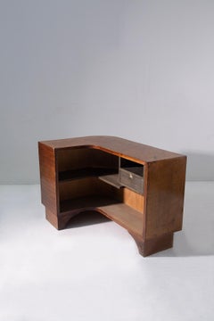 Luigi Scremin Corner italian bar table or desk with inlays