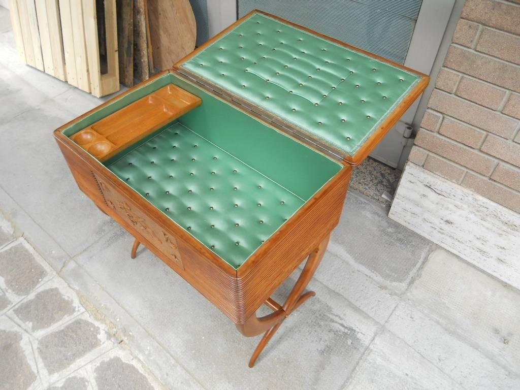 Luigi Scremin Side Table, 1930s, Italian Art Deco Period, Italian Vintage 1