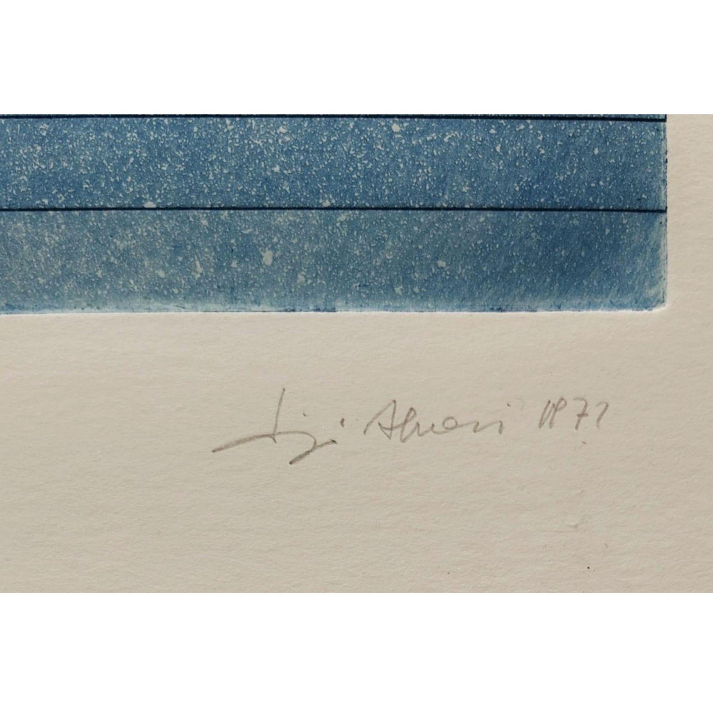 Luigi Senesi, lithograph 
