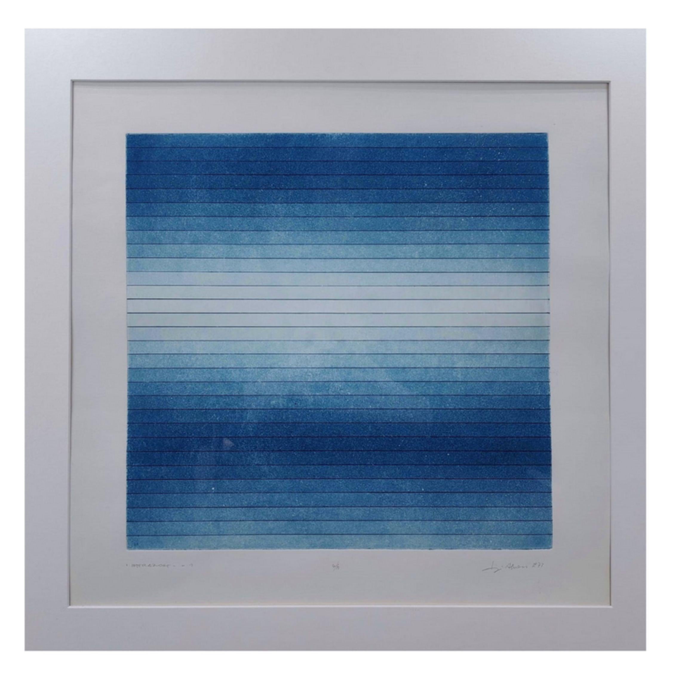 Luigi Senesi was an Italian painter and printmaker, trained at L'Istituto di Arte in Trento, later continuing his artistic training in Florence. Between 1972 and 1973 his painting came to a radical change: the painter began to devote himself to the