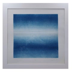 Luigi Senesi, litografia "Interazione n. 1", 1972, Italia