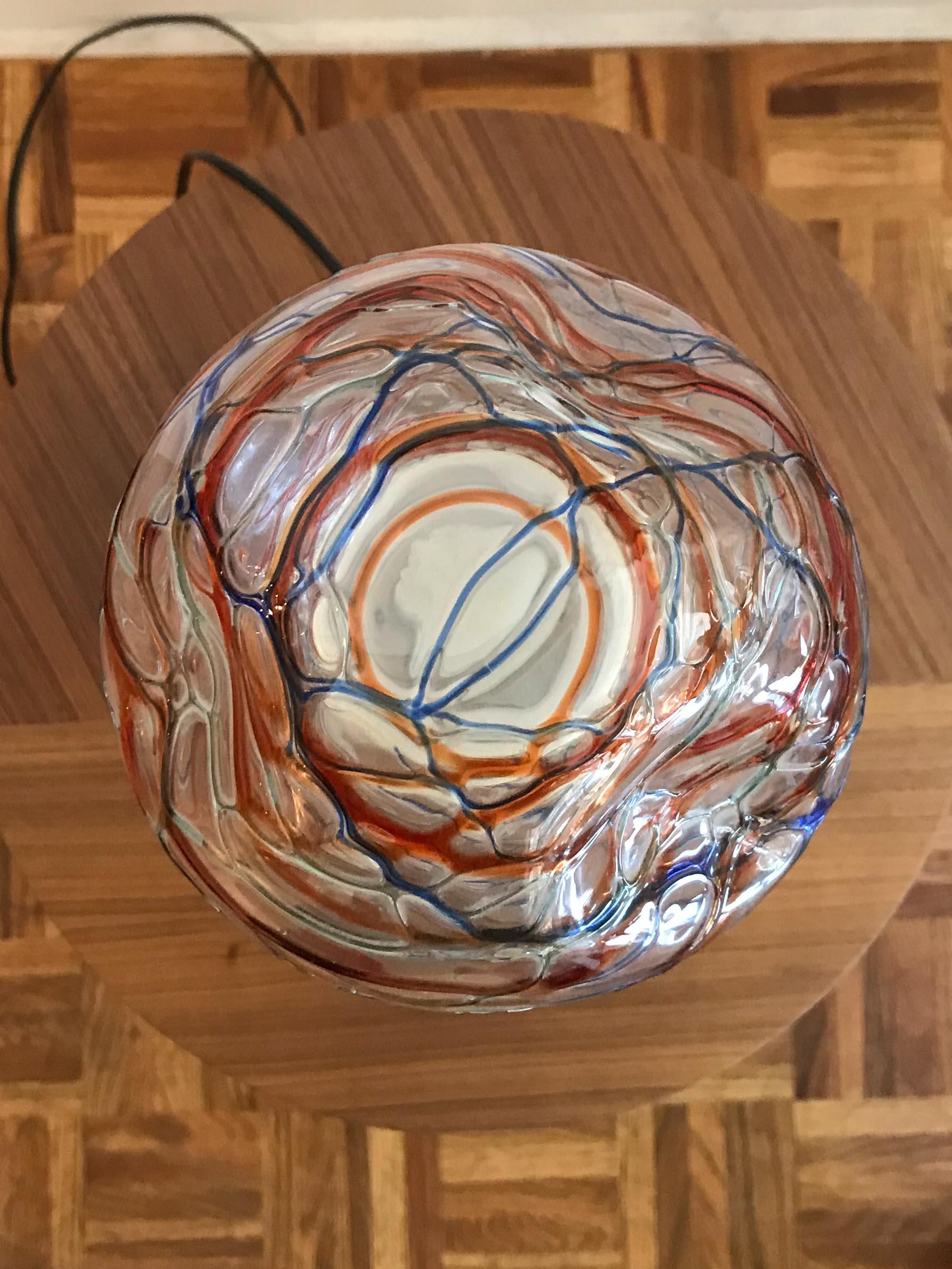 Mid-Century Modern Luigi Serafini for Artemide Murano Lamp For Sale