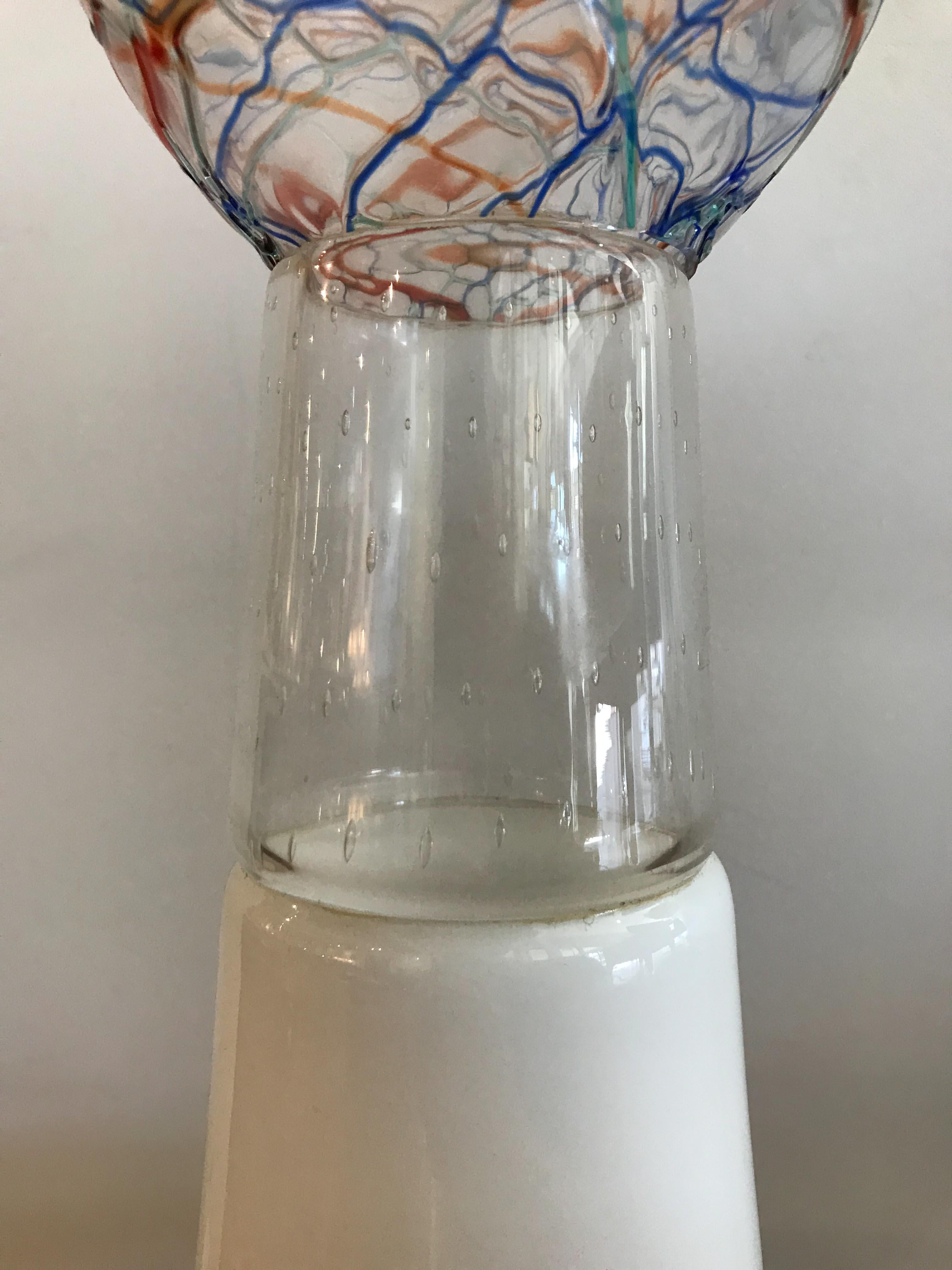 Italian Luigi Serafini for Artemide Murano Lamp For Sale
