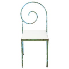 Luigi Serafini Style Scroll Back Suspiral Chairs for Garden