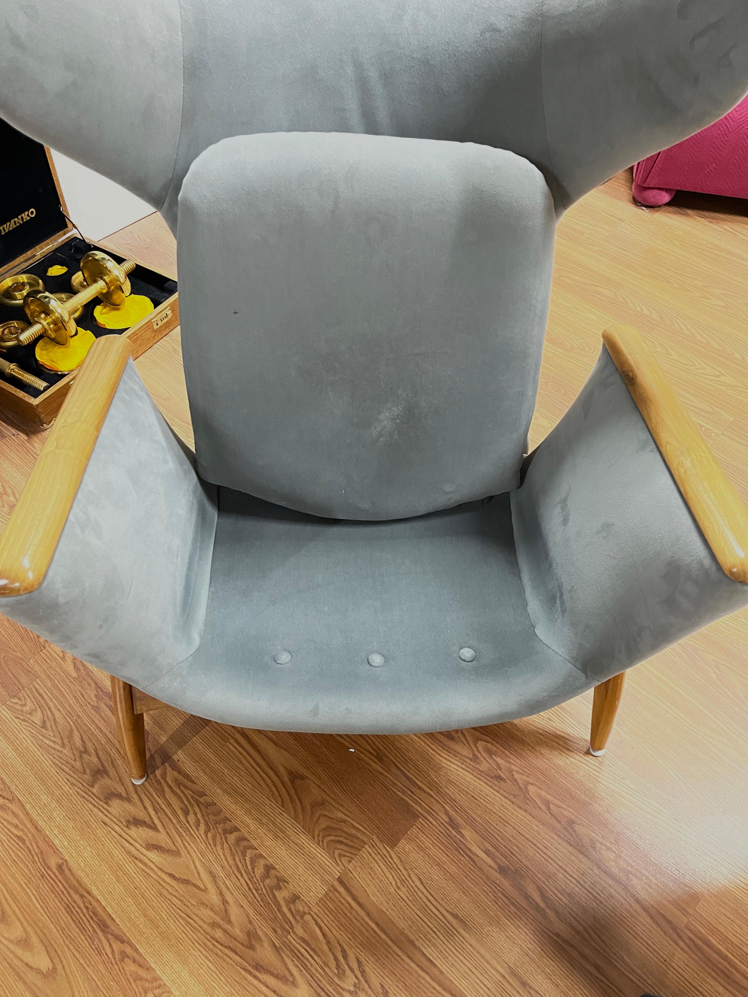 Luigi Tiengo for Cimon Modern Wingback Chair 4