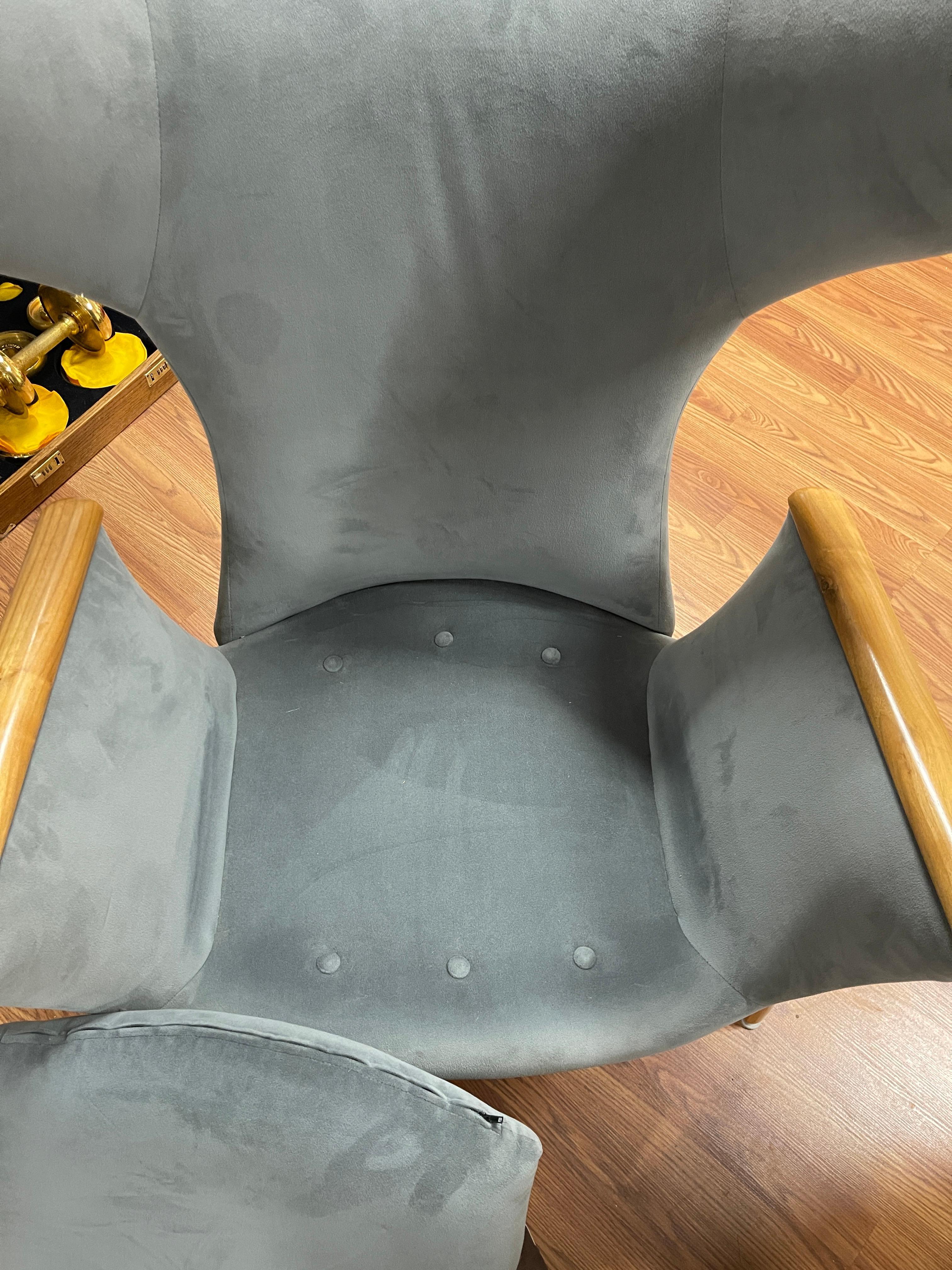 Luigi Tiengo for Cimon Modern Wingback Chair 6