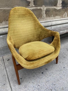 Luigi Tiengo Walnut Lounge Chair For Cimon