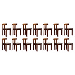 Chaises for Former, bois et bouleau Luigi Vaghi, 1968, lot de 14