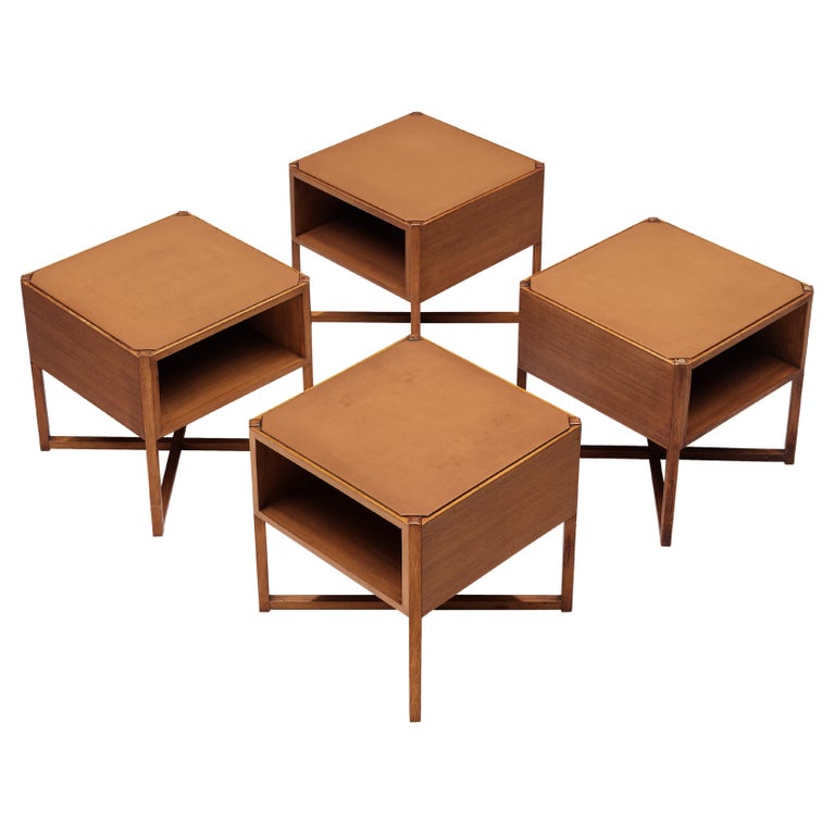 Luigi Vaghi for Alfredo Borghi Cantù Set of Four Modular Coffee Tables