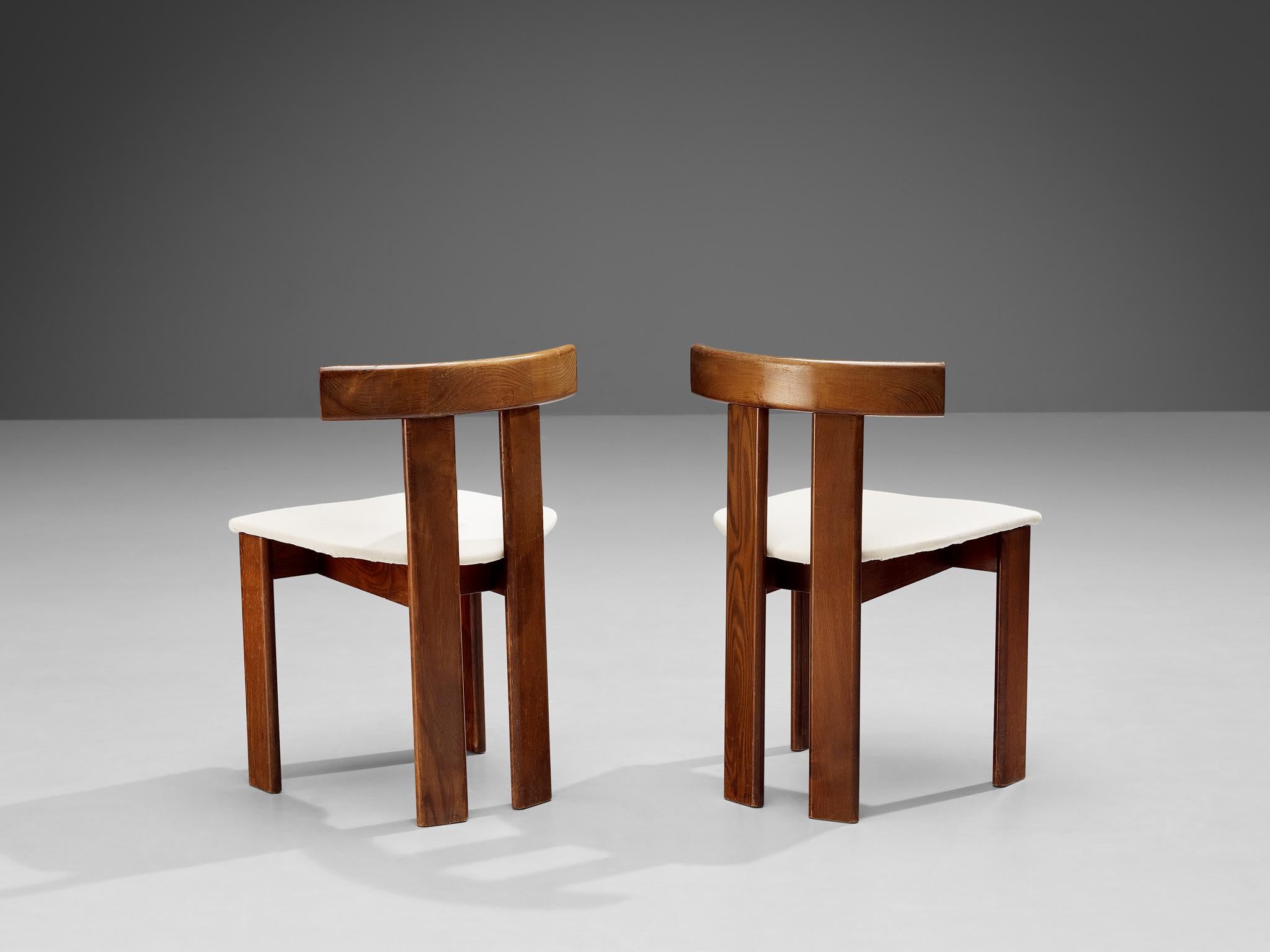 Italian Luigi Vaghi for Former Set of Six Dining Chairs