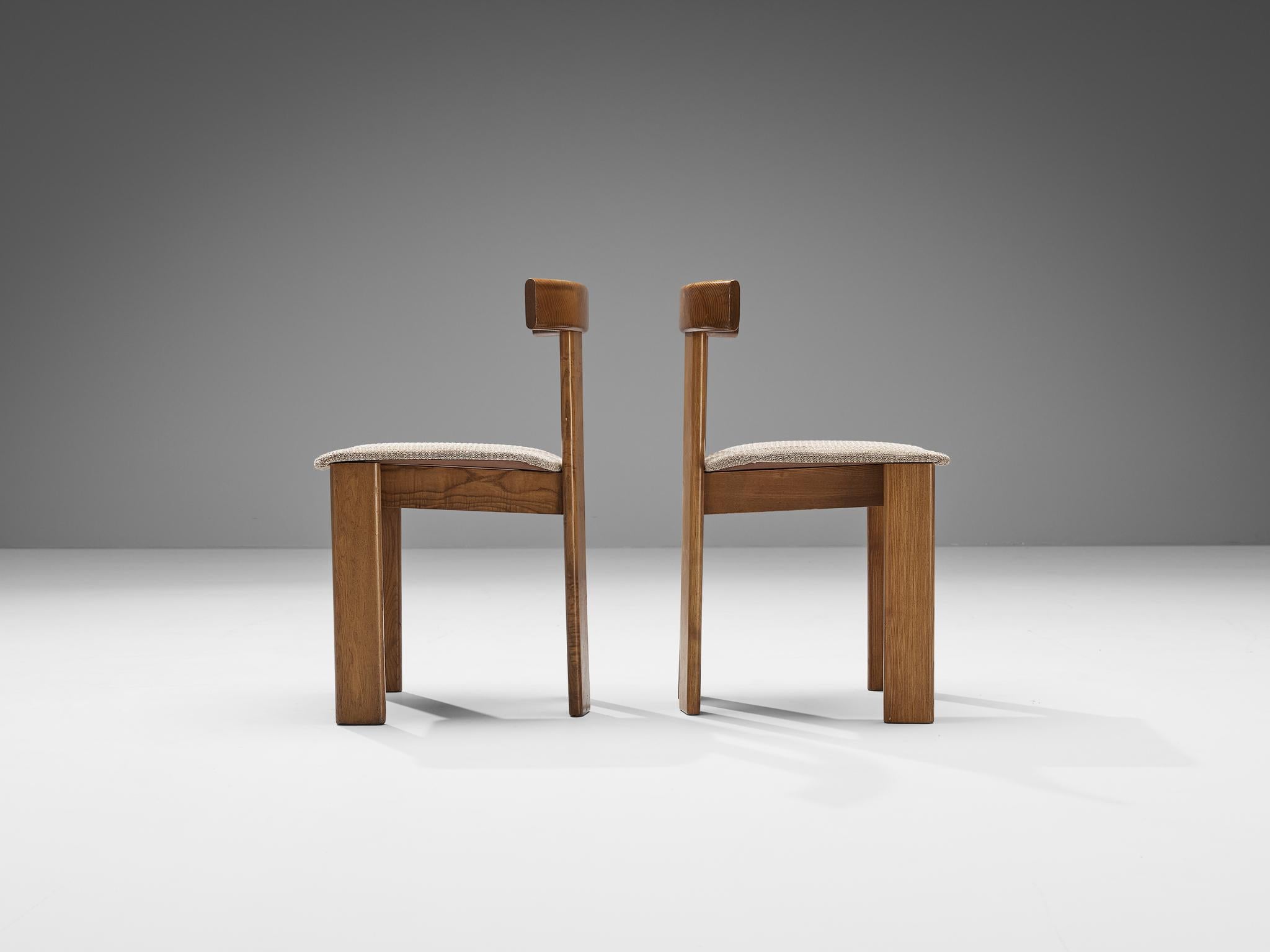 Luigi Vaghi for Former Set of Six Dining Chairs in Ash  3