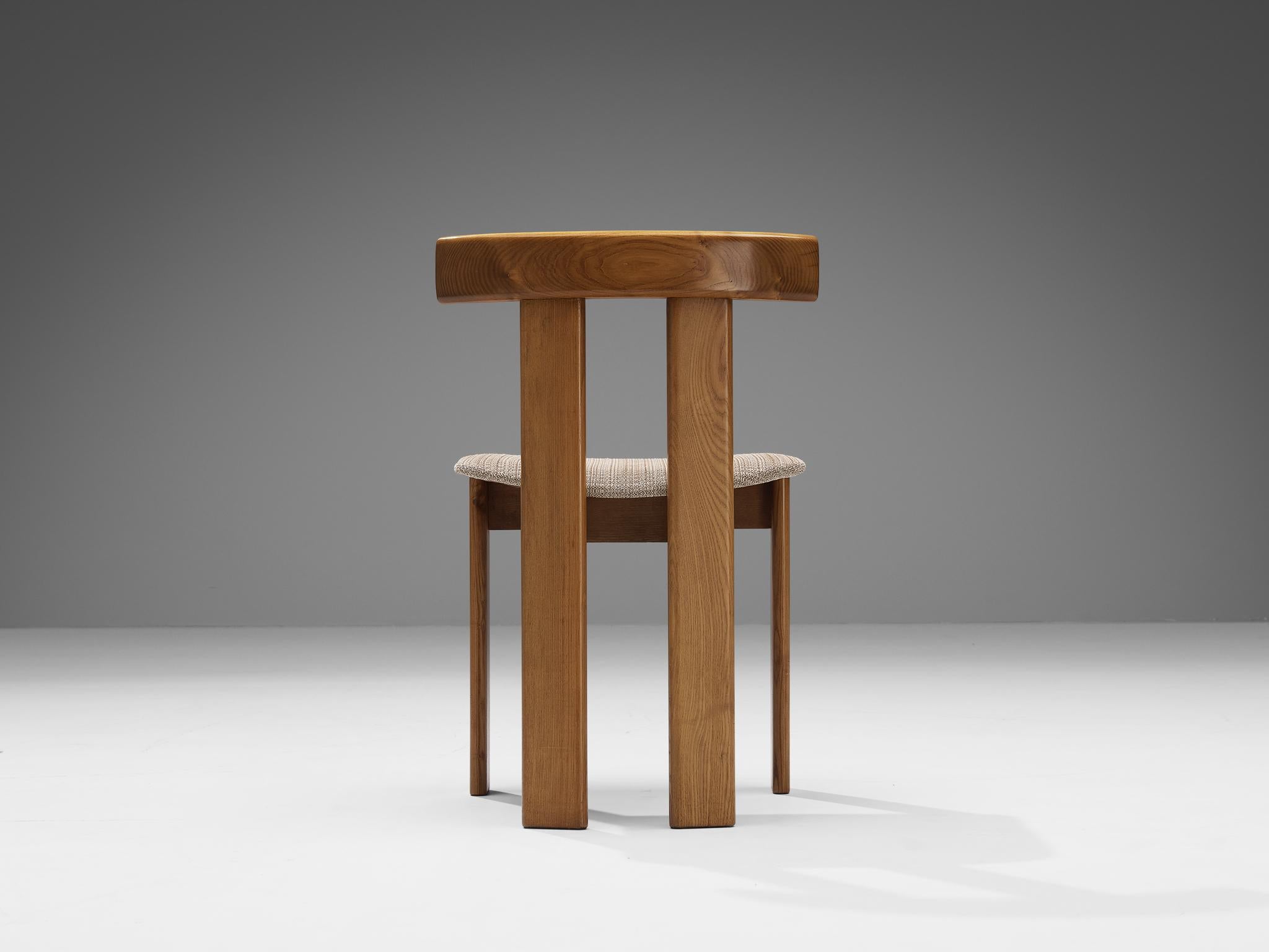 Luigi Vaghi for Former Set of Six Dining Chairs in Ash  4