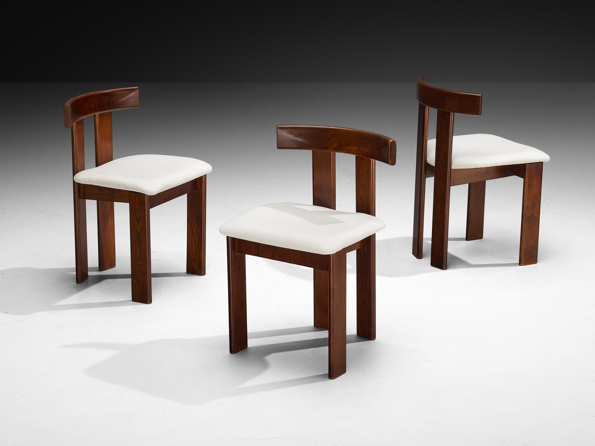 Luigi Vaghi for Former Set of Six Dining Chairs in Ash In Good Condition For Sale In Waalwijk, NL