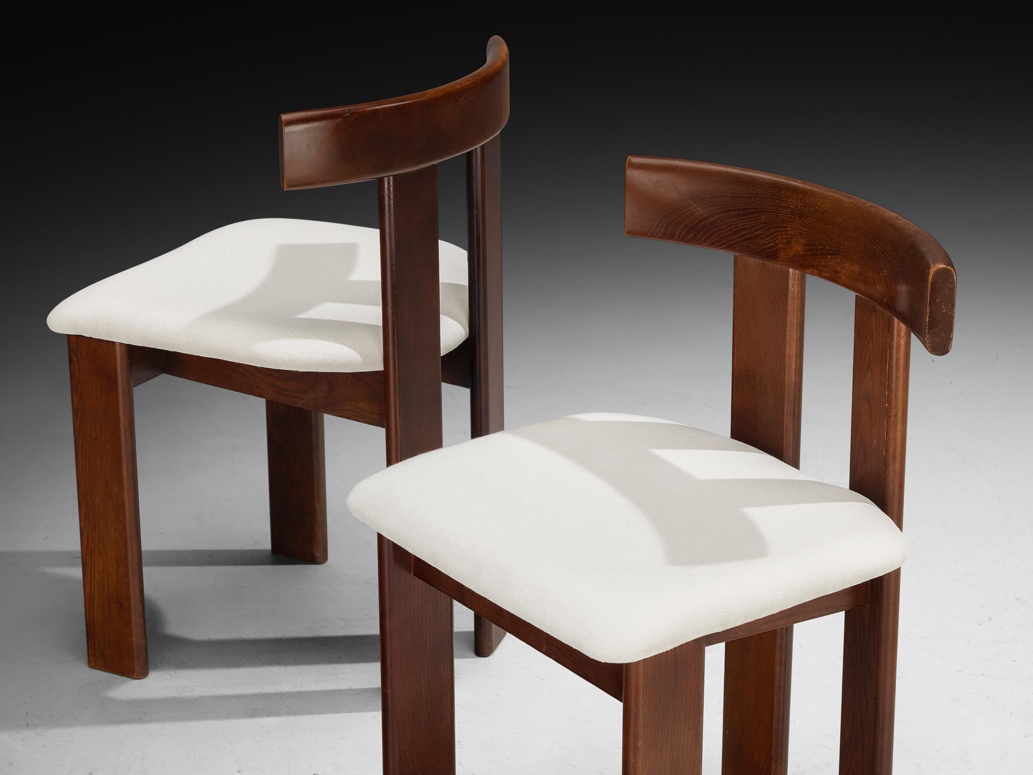 Mid-20th Century Luigi Vaghi for Former Set of Six Dining Chairs in Ash For Sale