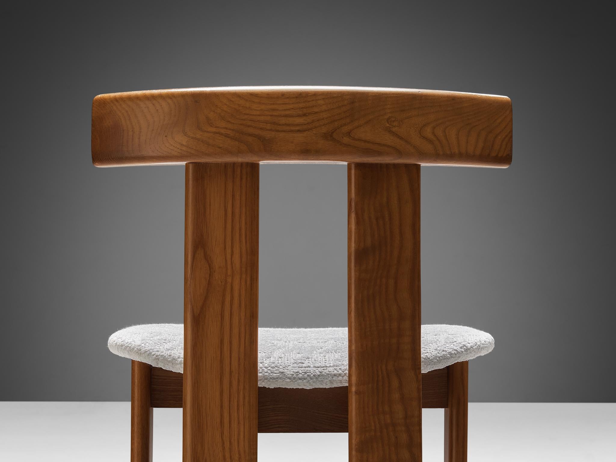 Italian Luigi Vaghi for Former Set of Twelve Dining Chairs in Ash  For Sale
