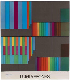 Abstract Composition - Lithograph by Luigi Veronesi - 1976