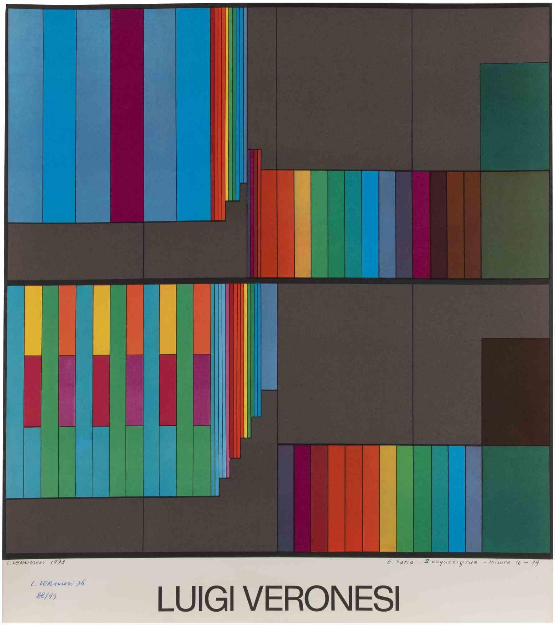 Composición abstracta es una litografía, realizada en la década de 1970 por Luigi Veronesi .

Firmado a mano en la parte inferior izquierda.

Edición numerada de 99 ejemplares.

En muy buen estado.

La obra representa una creación poética con el