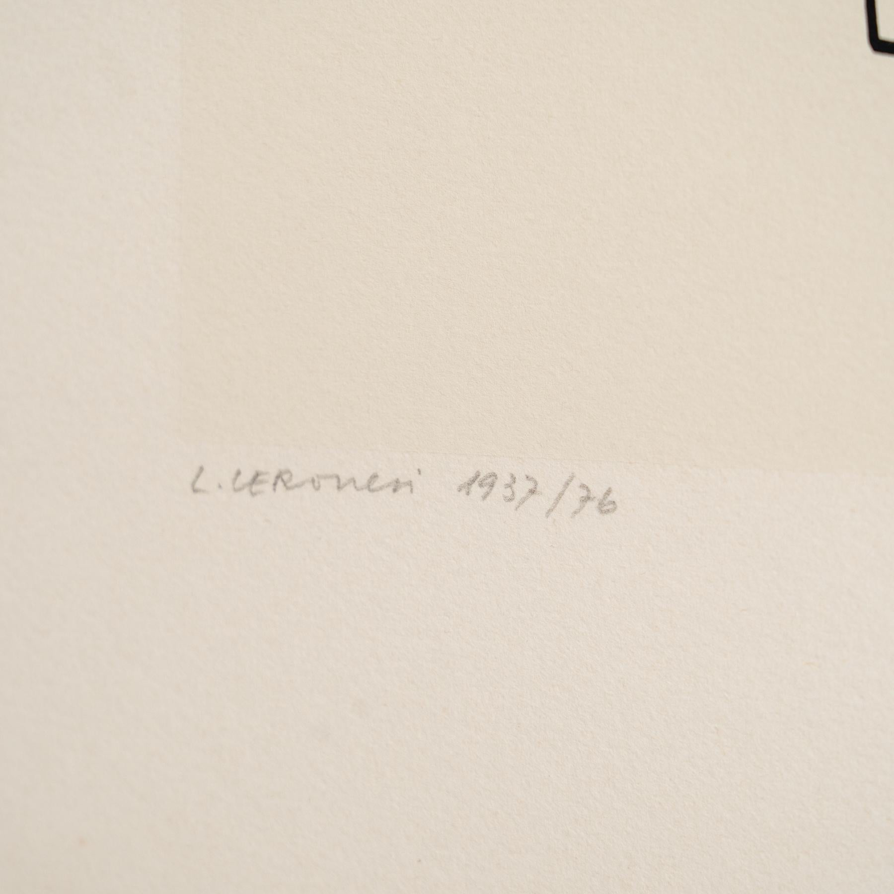 Luigi Veronesi Serigrafia senza titolo firmata e numerata a mano, 1976 in vendita 3