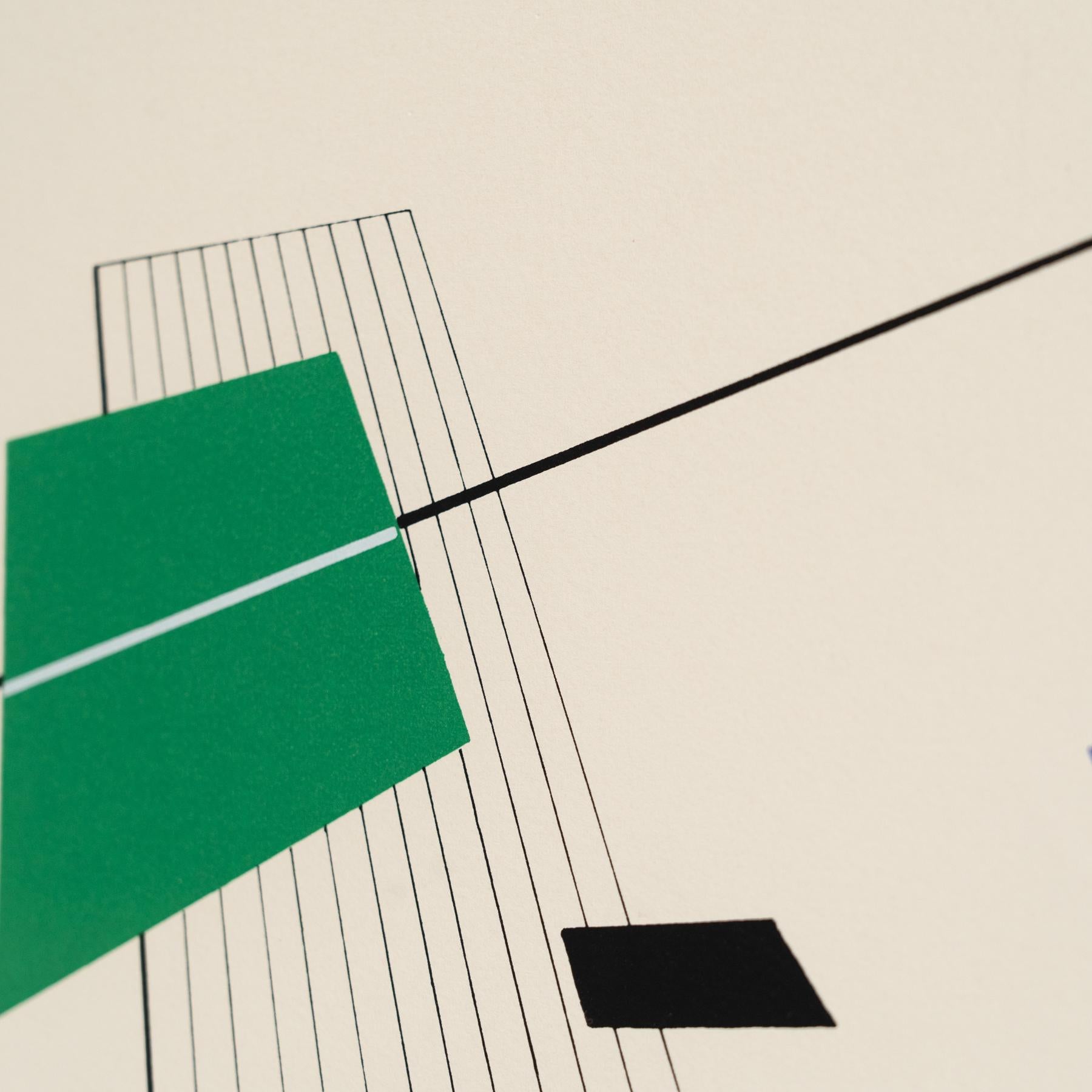 Luigi Veronesi Serigrafia senza titolo firmata e numerata a mano, 1976 in vendita 4