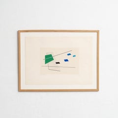 Luigi Veronesi Hand-Signed and Numbered Untitled Serigraph, 1976
