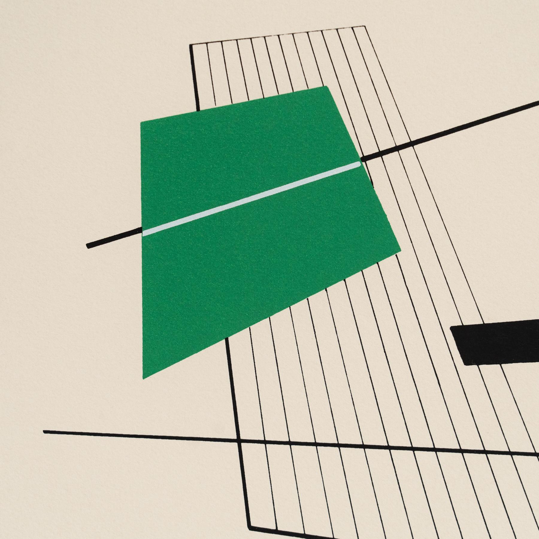 Luigi Veronesi Serigrafia senza titolo firmata e numerata a mano, 1976 in vendita 1