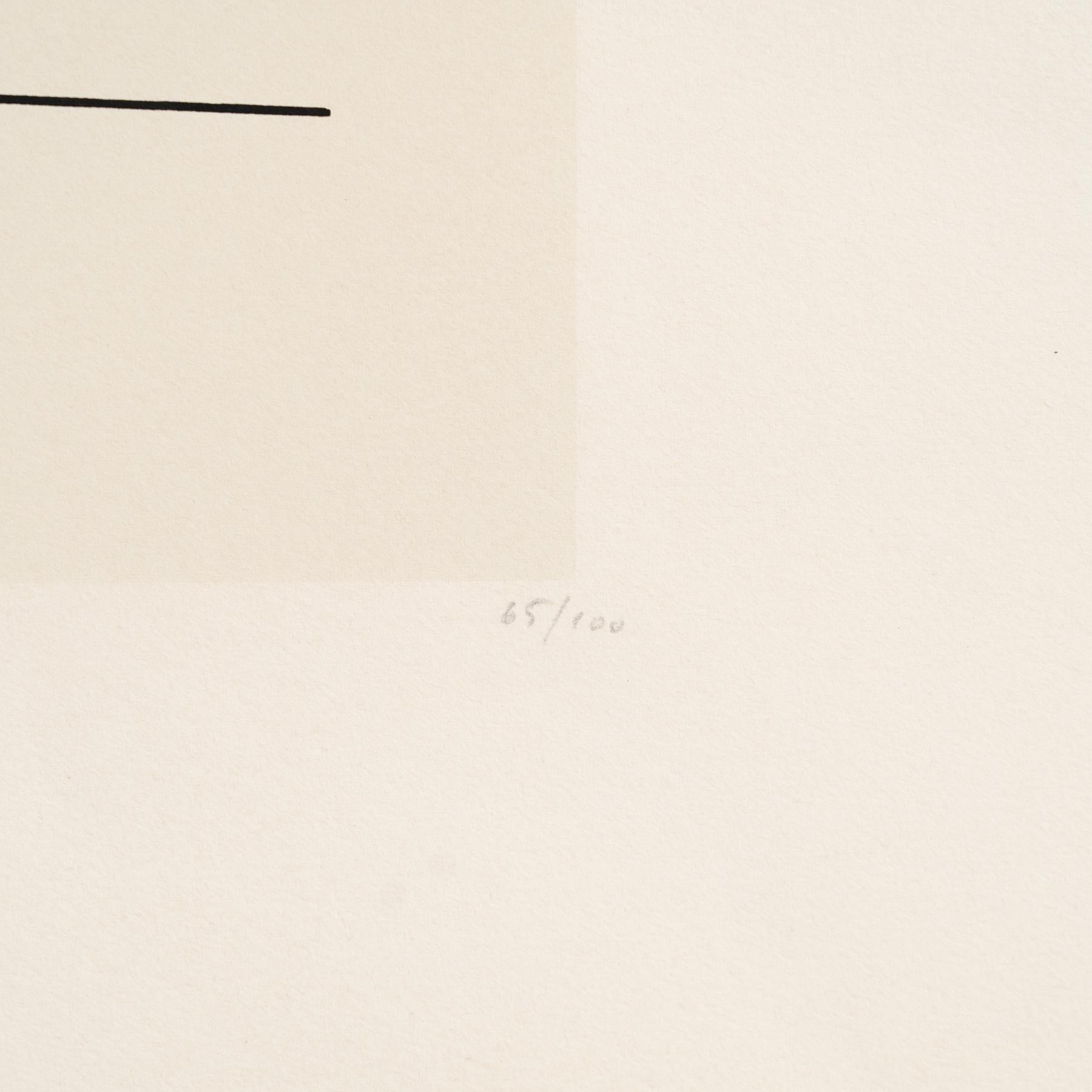 Luigi Veronesi Serigrafia senza titolo firmata e numerata a mano, 1976 in vendita 2