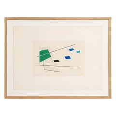 Luigi Veronesi Hand-Signed and Numbered Untitled Serigraph, 1976
