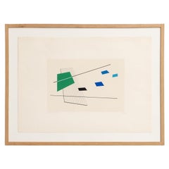 Luigi Veronesi Hand-Signed and Numbered Untitled Serigraph, 1976