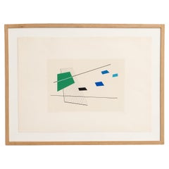 Luigi Veronesi Serigrafía sin título firmada y numerada a mano, 1976
