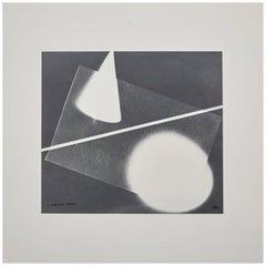 Luigi Veronesi Rayograph Hand Signed Photography, 1974