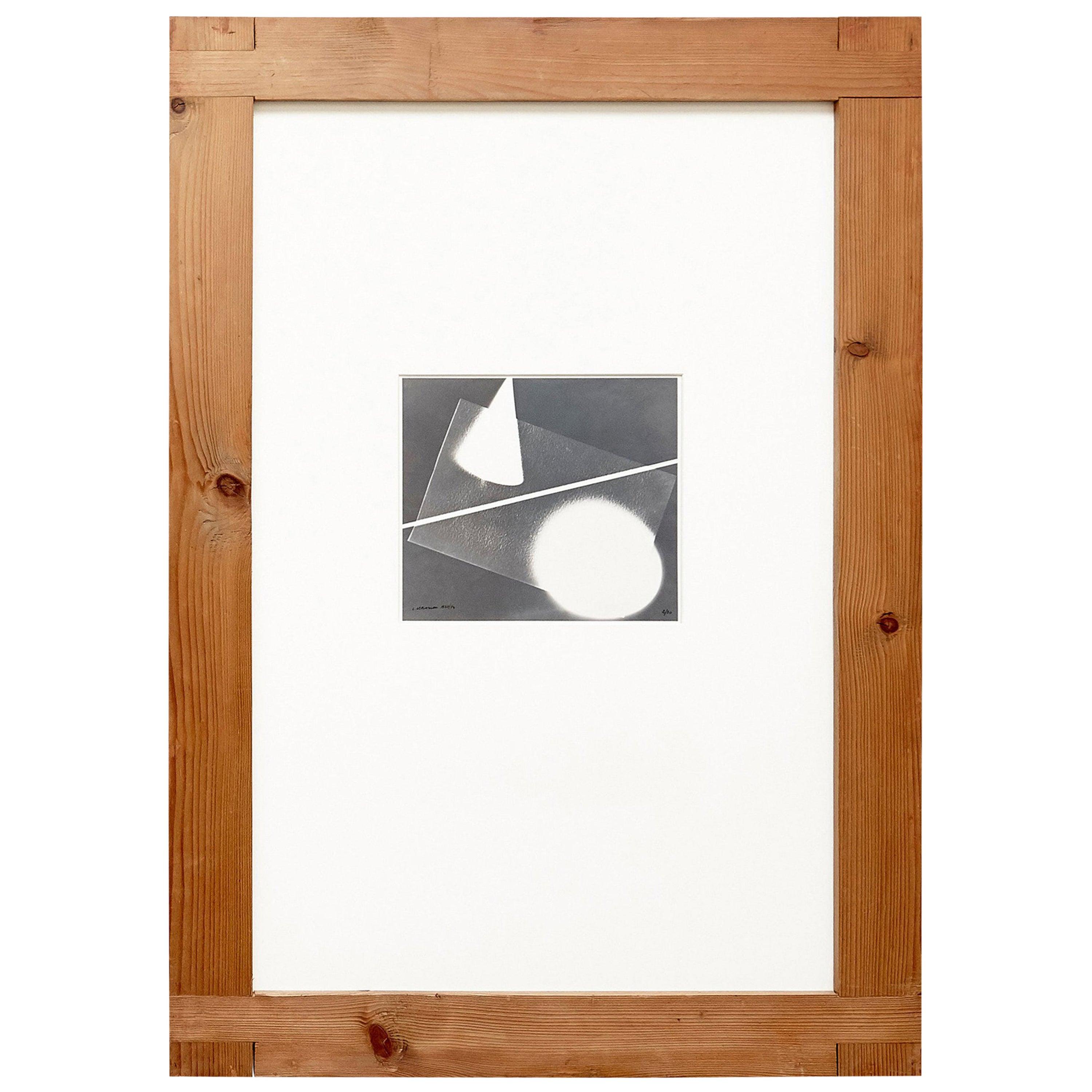 Luigi Veronesi Rayograph Handsignierte Fotografie, 1974