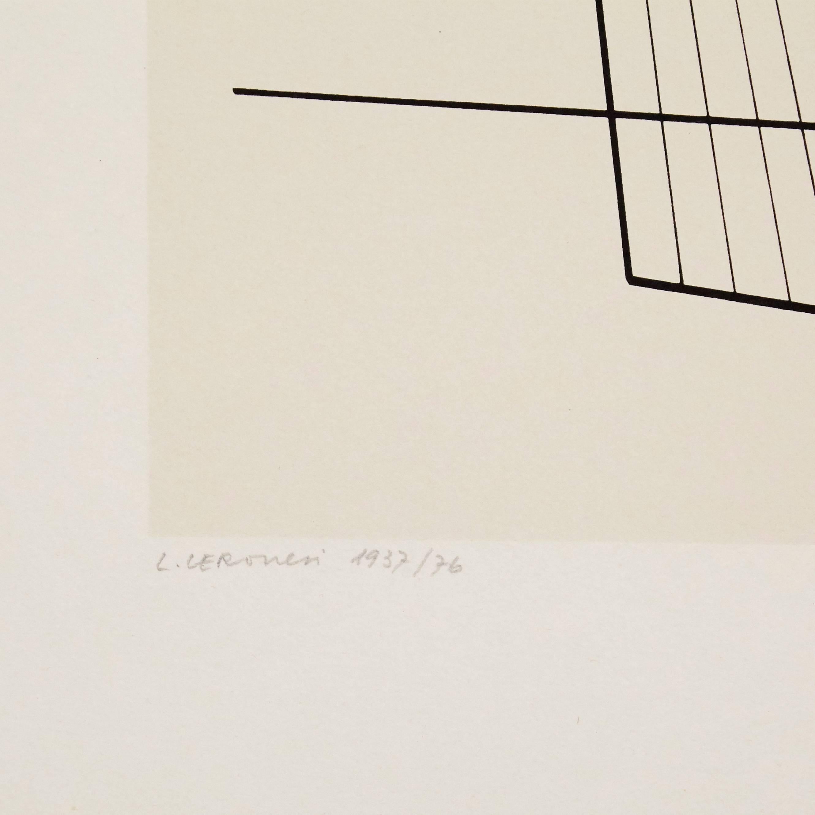 Luigi Veronesi Serigraph, 1976 In Good Condition In Barcelona, Barcelona