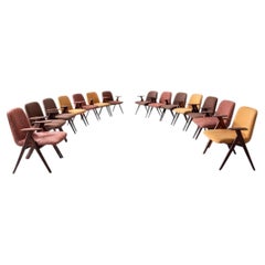 Luigi Vietti table armchairs set of 14