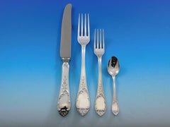 Luigi XVI by Calegaro Italia 800 Cubiertos de Plata Servicio de Cena de 24 Piezas